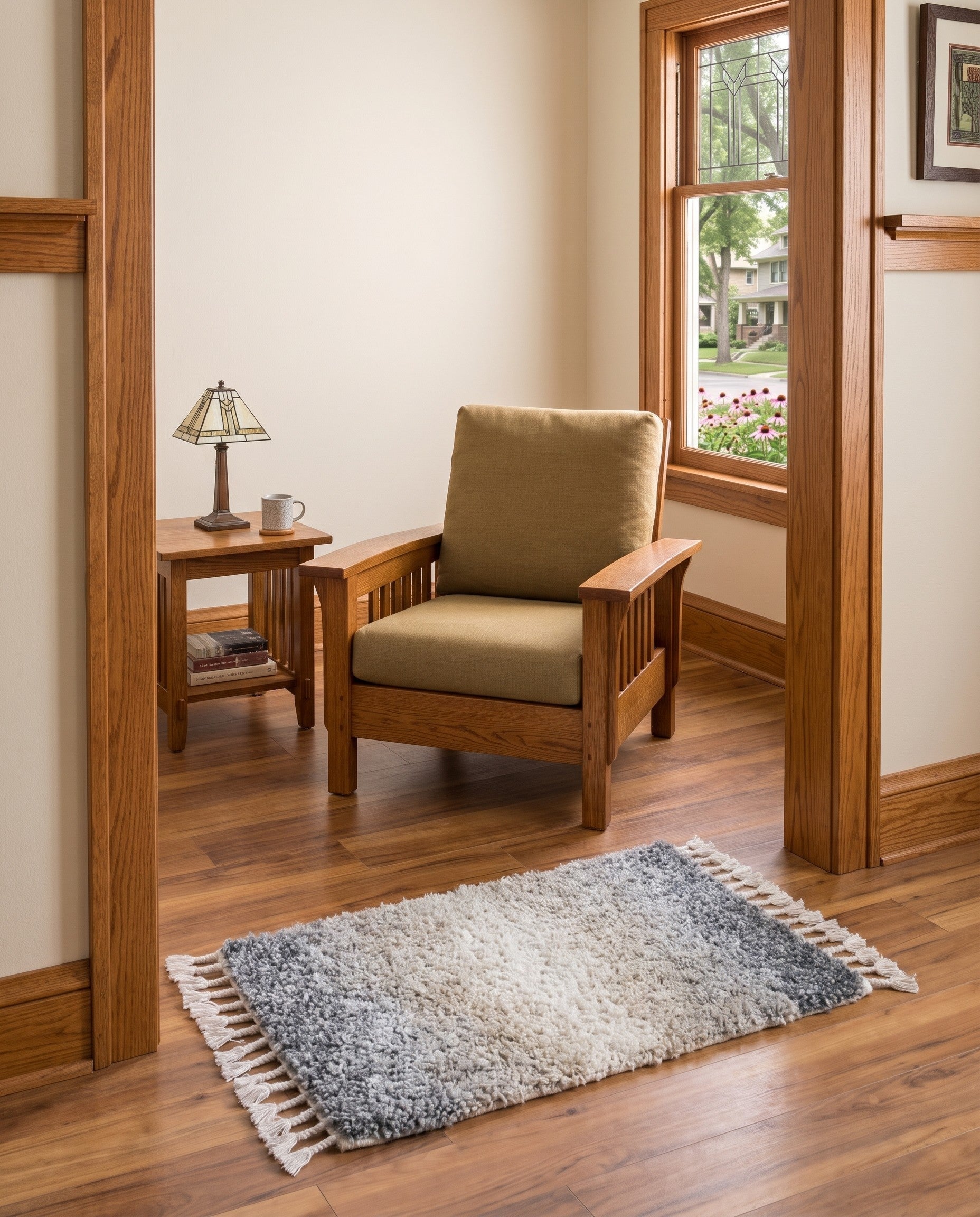 Gray Athena Shag Rug