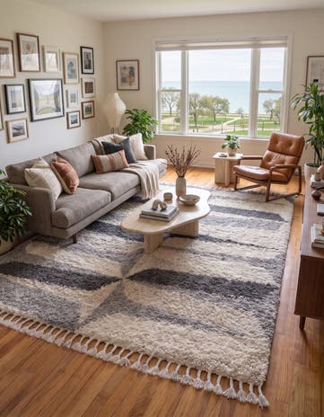 Gray Athena Shag Rug