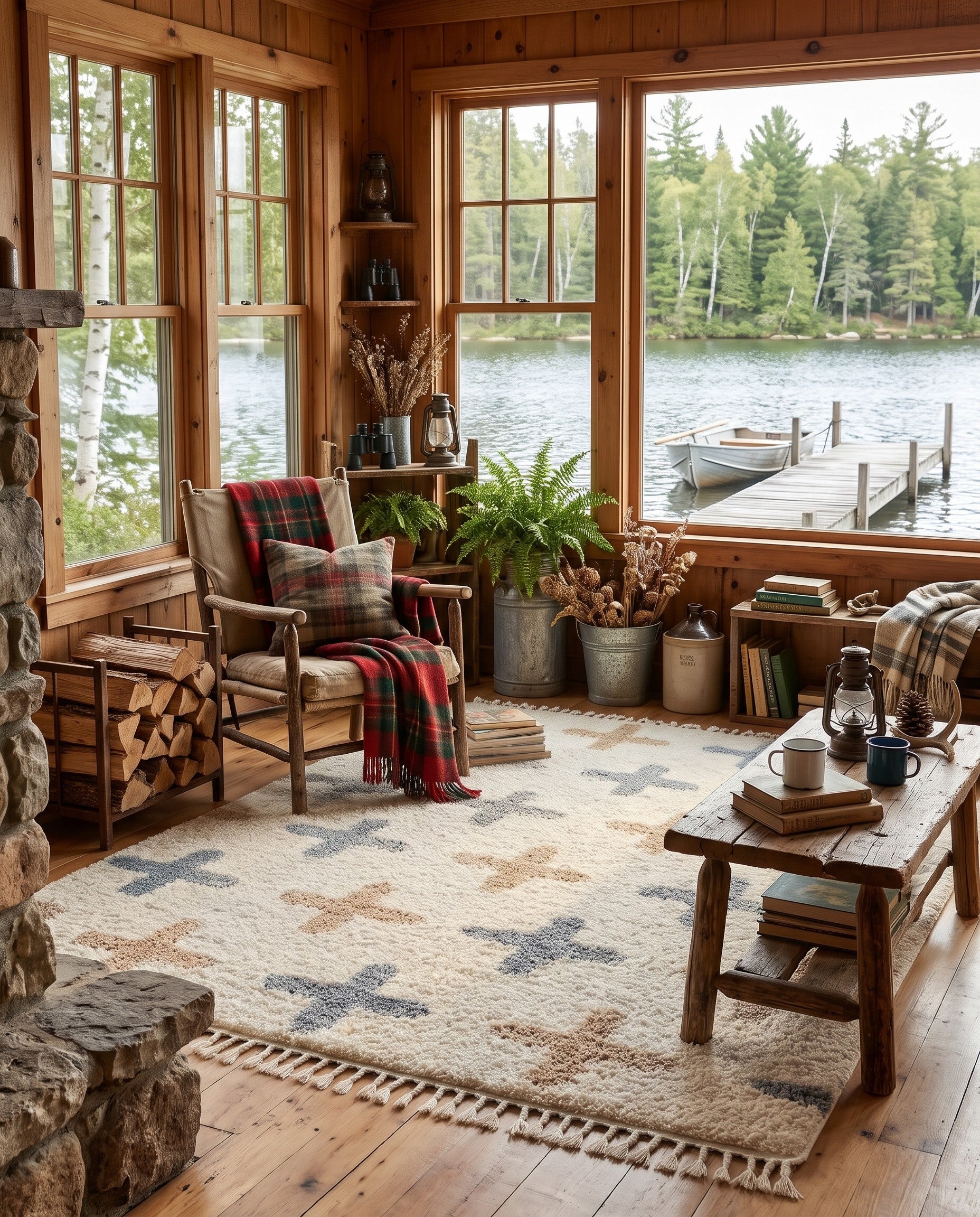 Ivory Athena Shag Rug