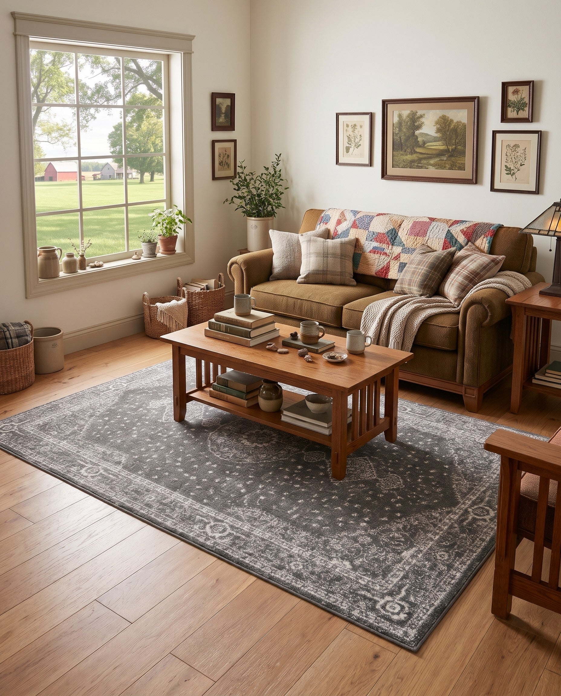 Dark Gray Dover Rug