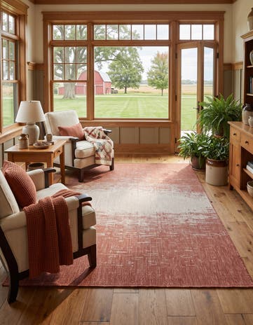 5' 3 x 8' Easy-Clean Modern Indoor / Outdoor Rug
