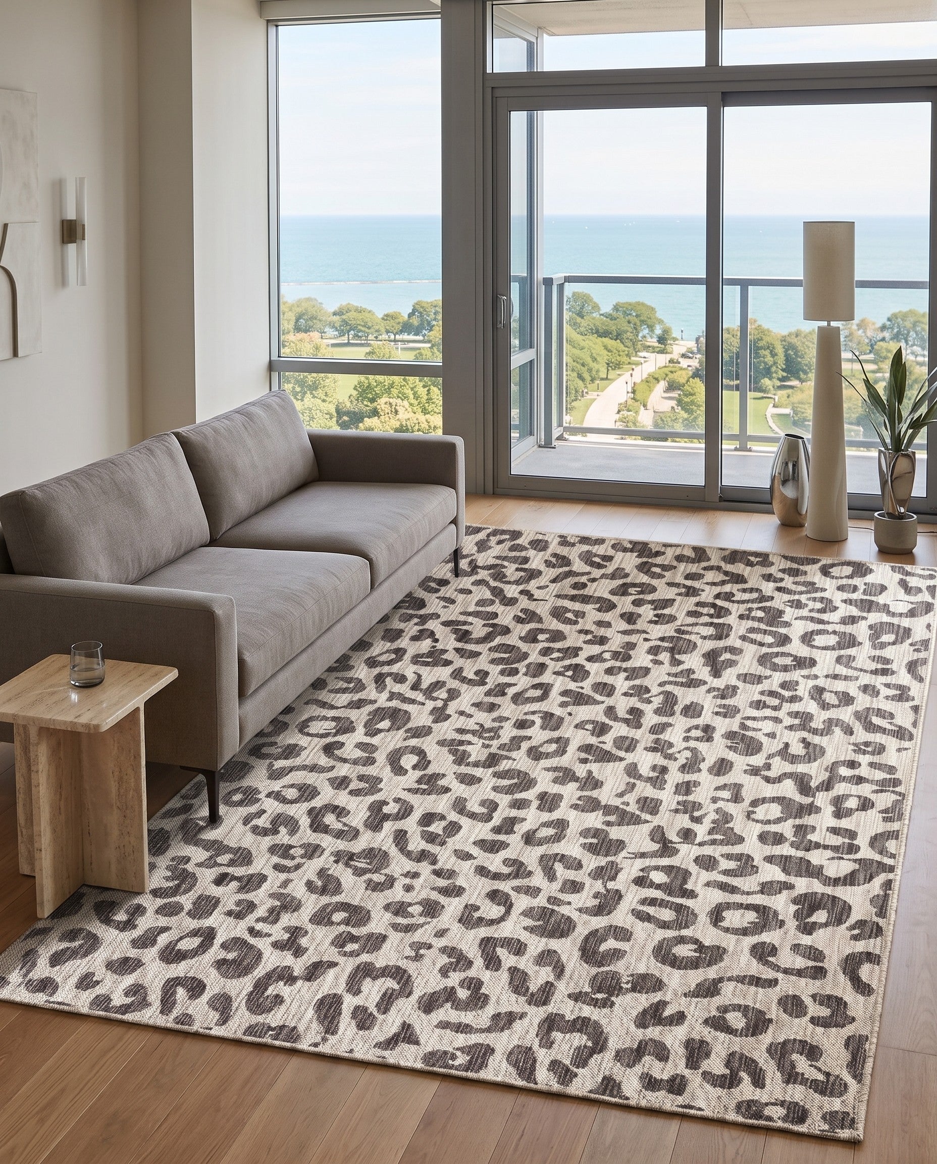 6' x 9' Easy-Clean Safari Indoor / Outdoor Rug