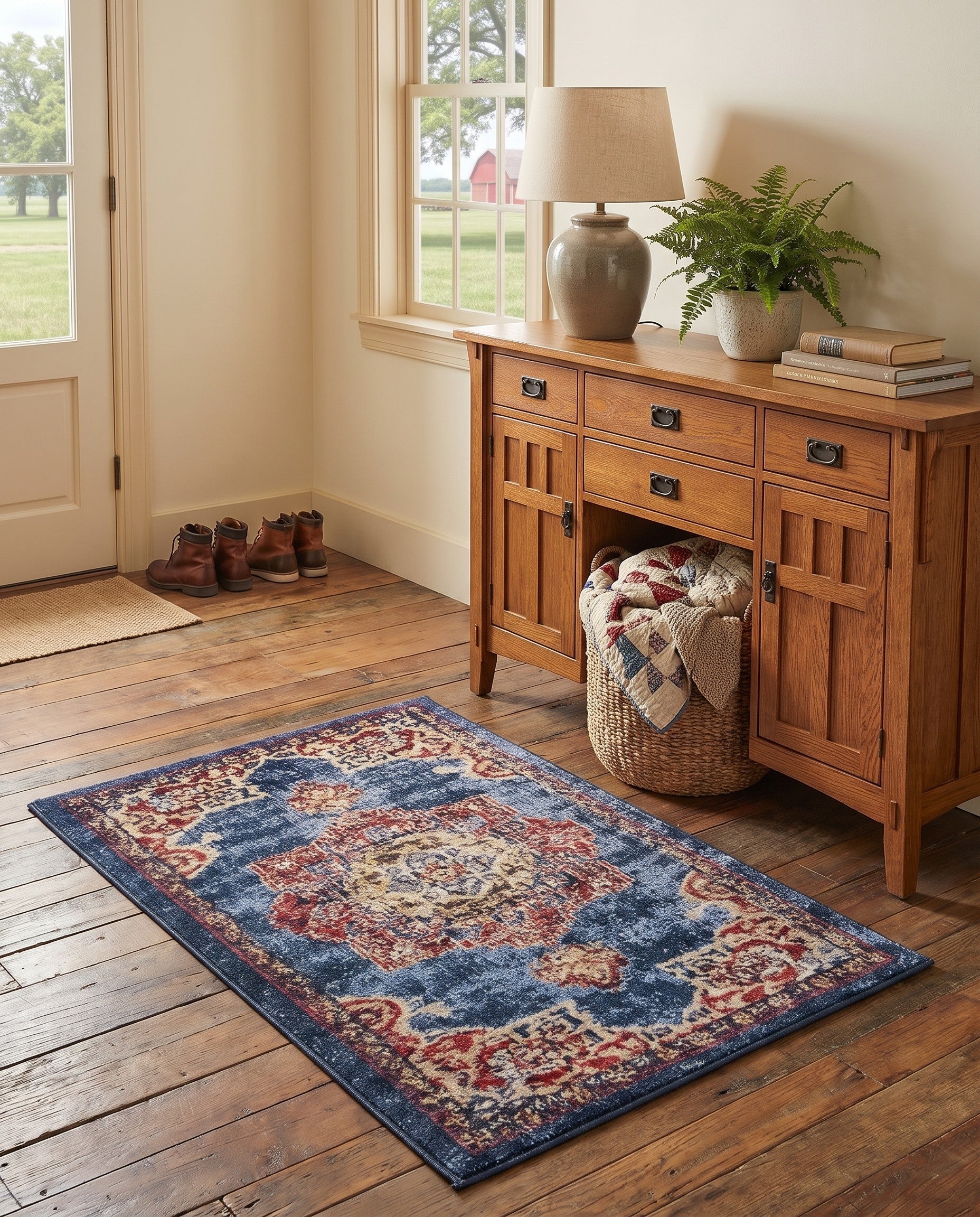 Dark Blue Eden Rug