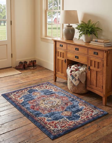 Dark Blue Eden Rug