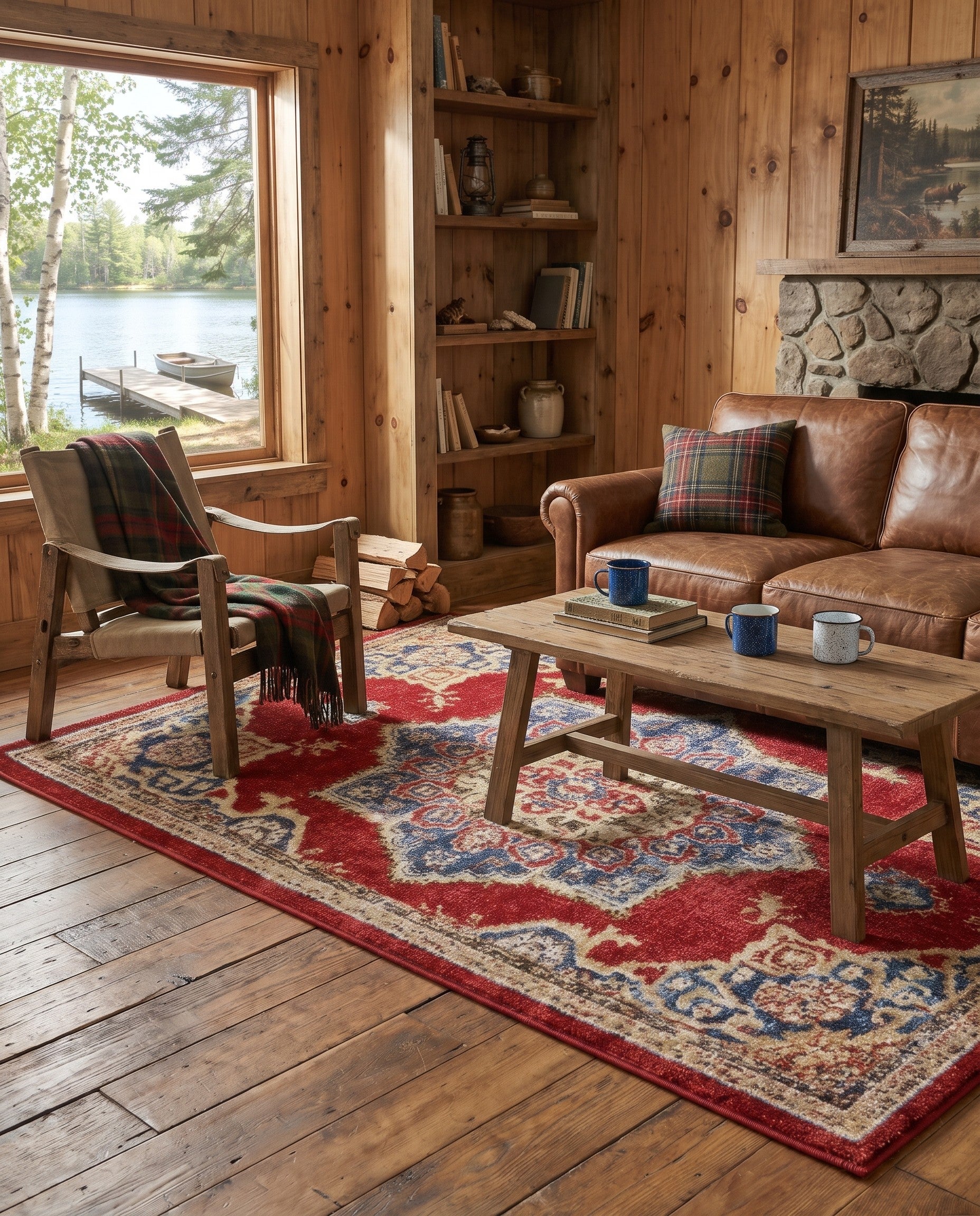 Burgundy Eden Rug