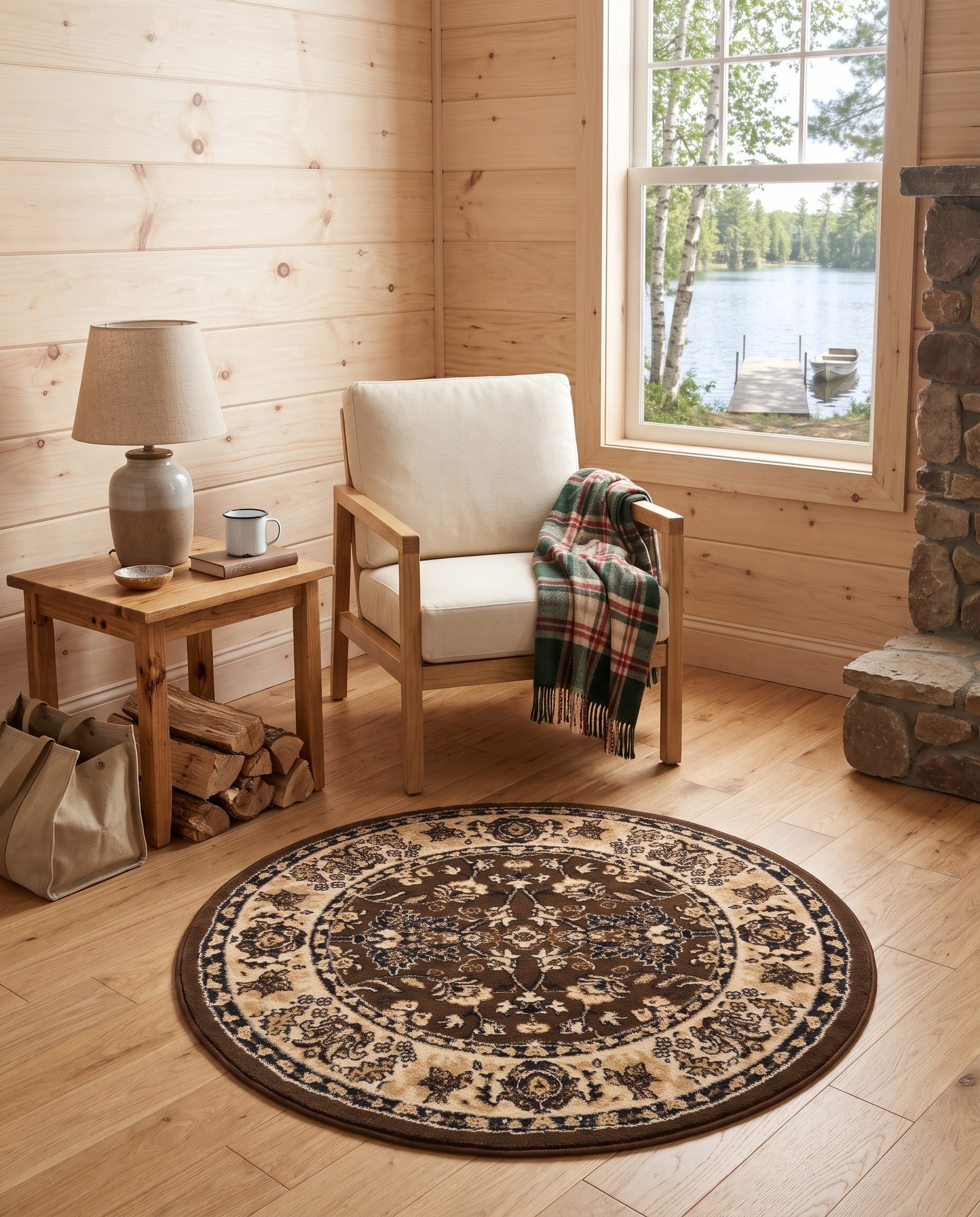 3' x 3' Yasmin Round Rug