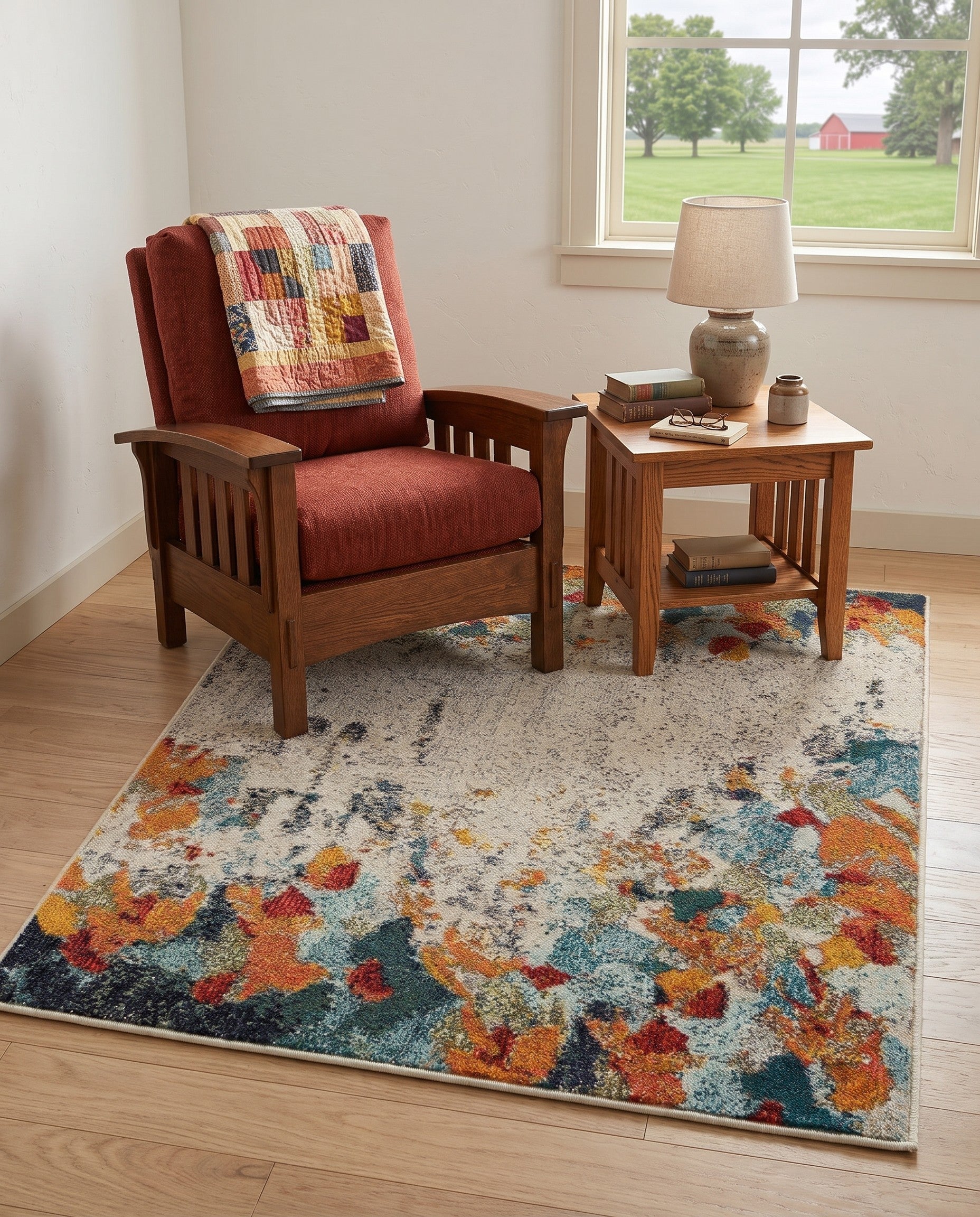 3' 3 x 5' 3 Washable Theia Rug