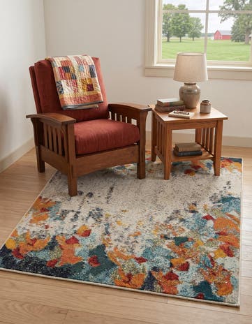 3' 3 x 5' 3 Washable Theia Rug