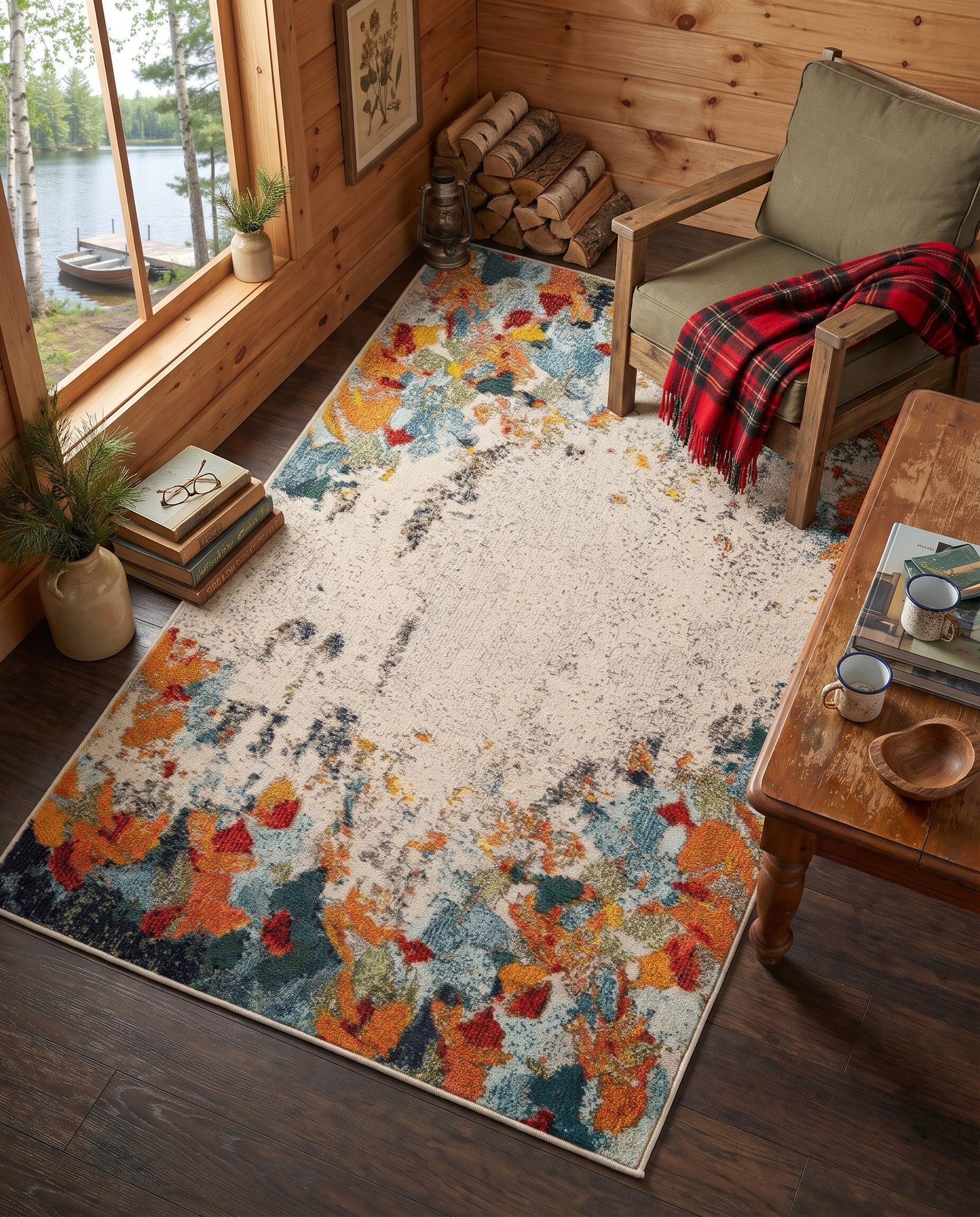 3' 3 x 5' 3 Washable Theia Rug