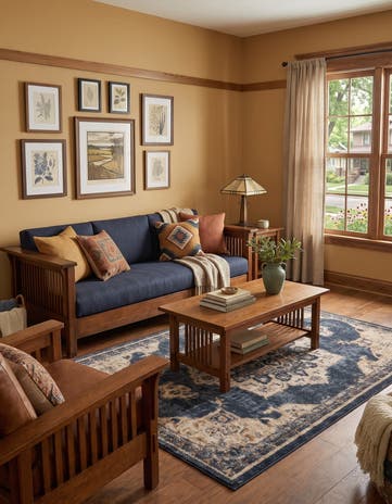 Navy Blue Eden Rug