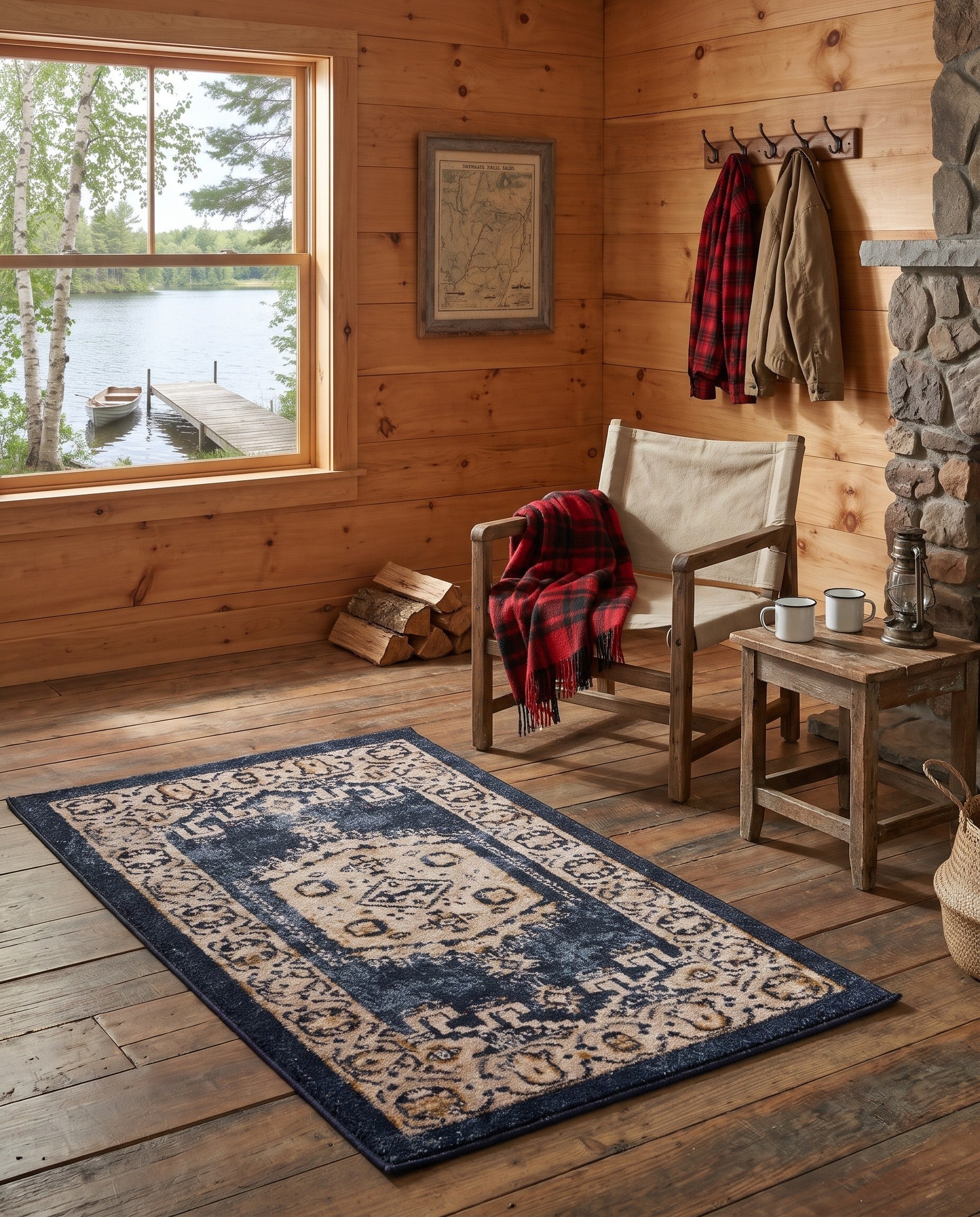 Dark Blue Eden Rug