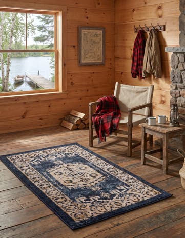 Dark Blue Eden Rug