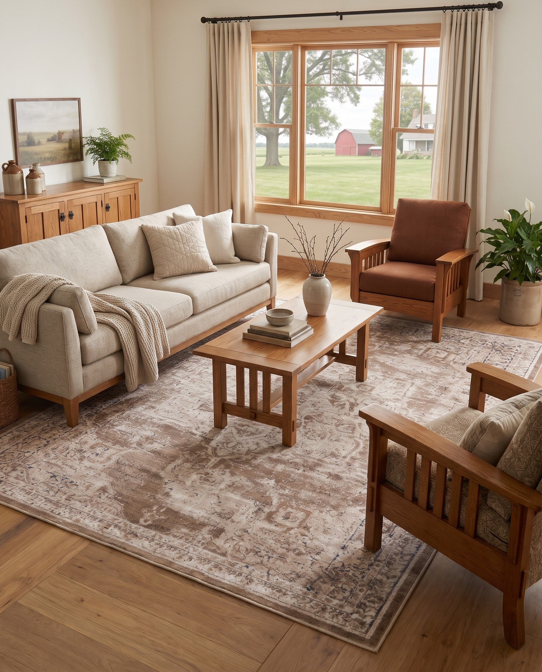 Khaki Eliza Rug