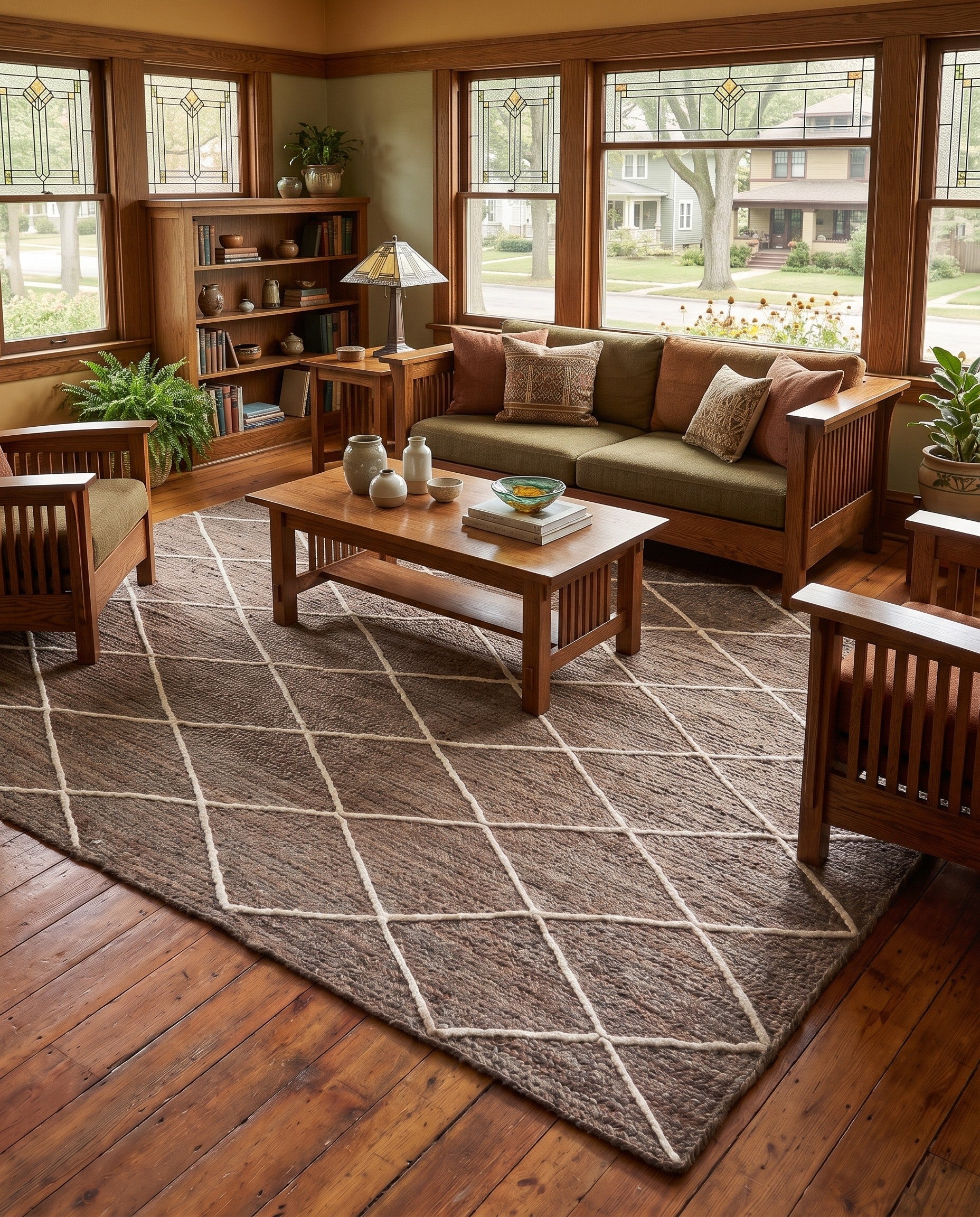 8' x 10' Handmade Braided Jute Rug