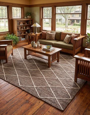 8' x 10' Handmade Braided Jute Rug
