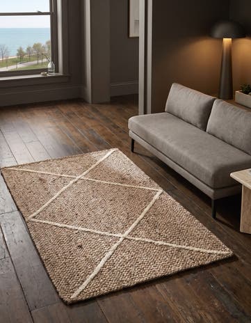 Gray Handmade Braided Jute Rug