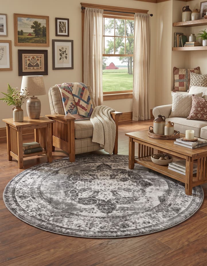 5' 3 x 5' 3 Monte Carlo Round Rug