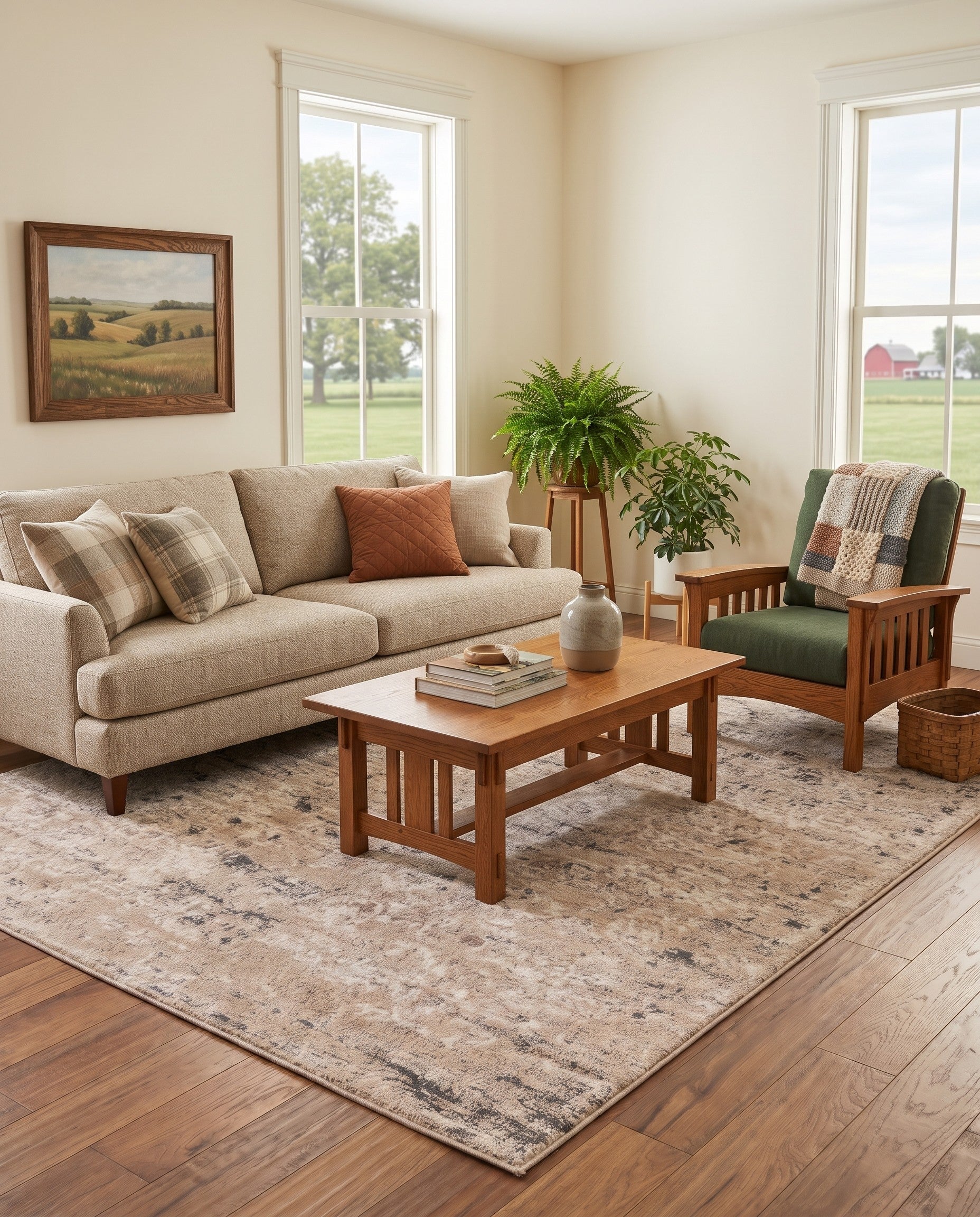 Beige Oregon Rug