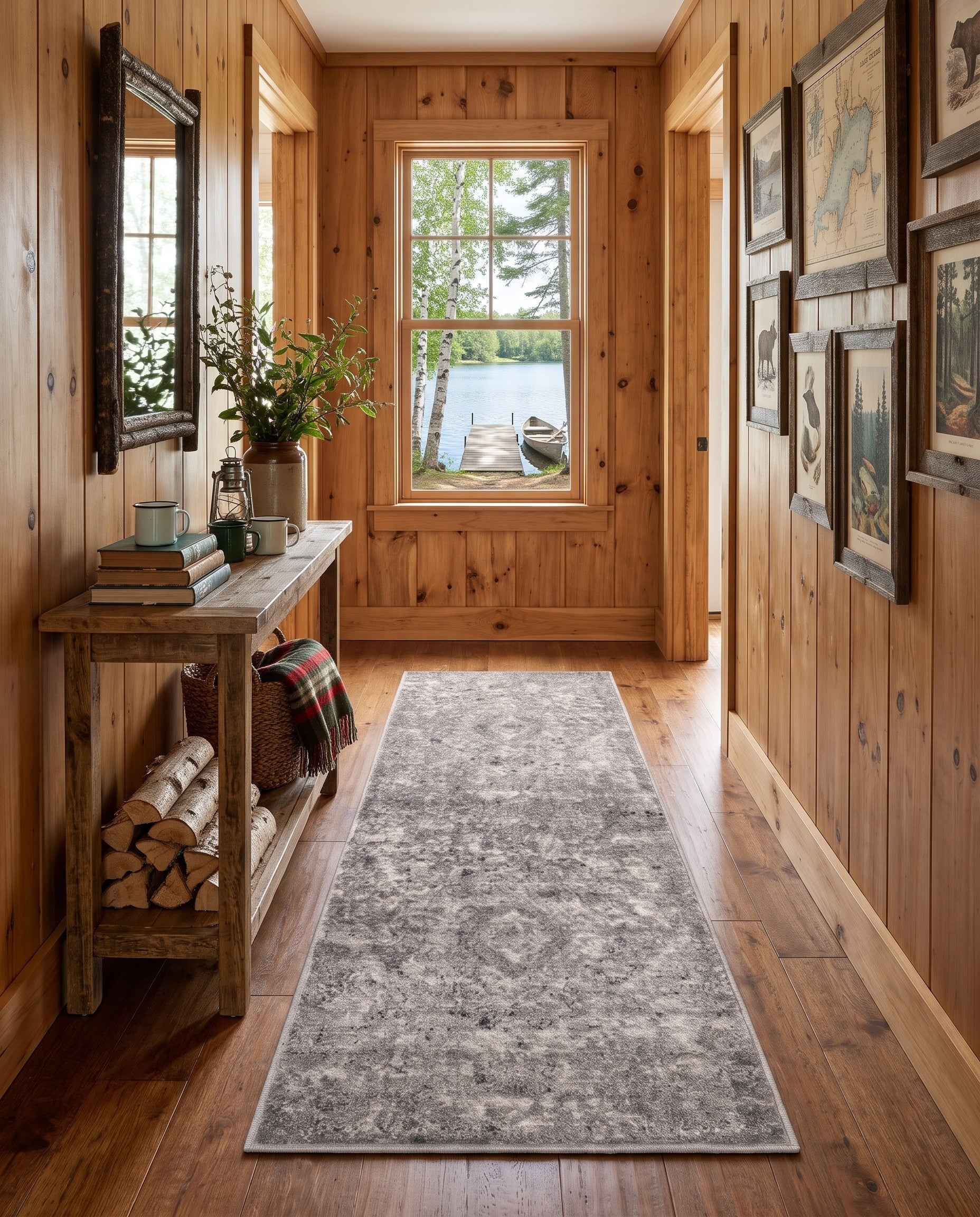 Gray Oregon Runner Rug