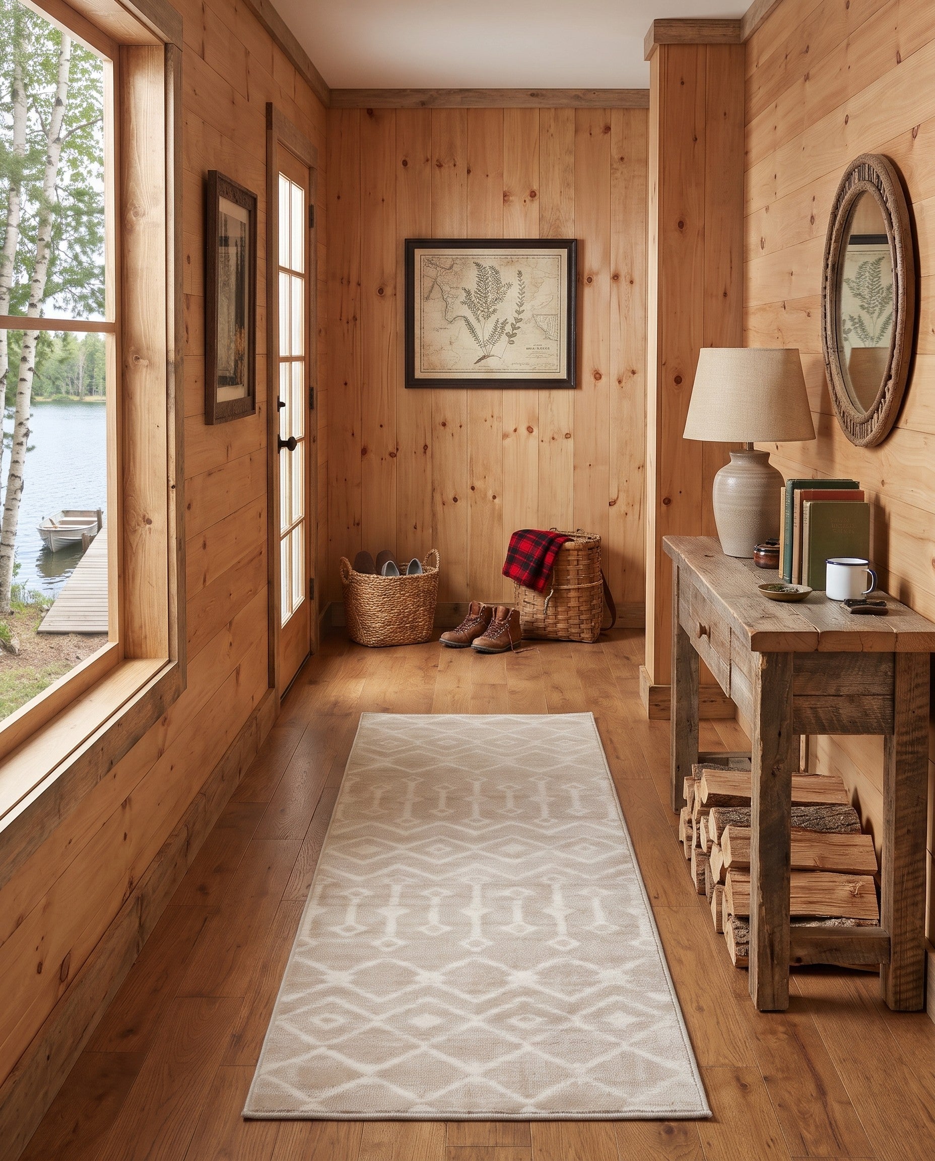 2' x 6' 7 Kasbah Trellis Runner Rug