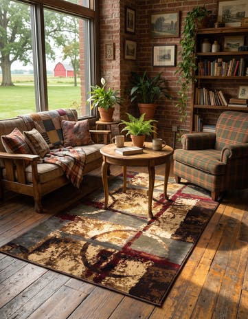 3' x 5' 3 Cafe Rug