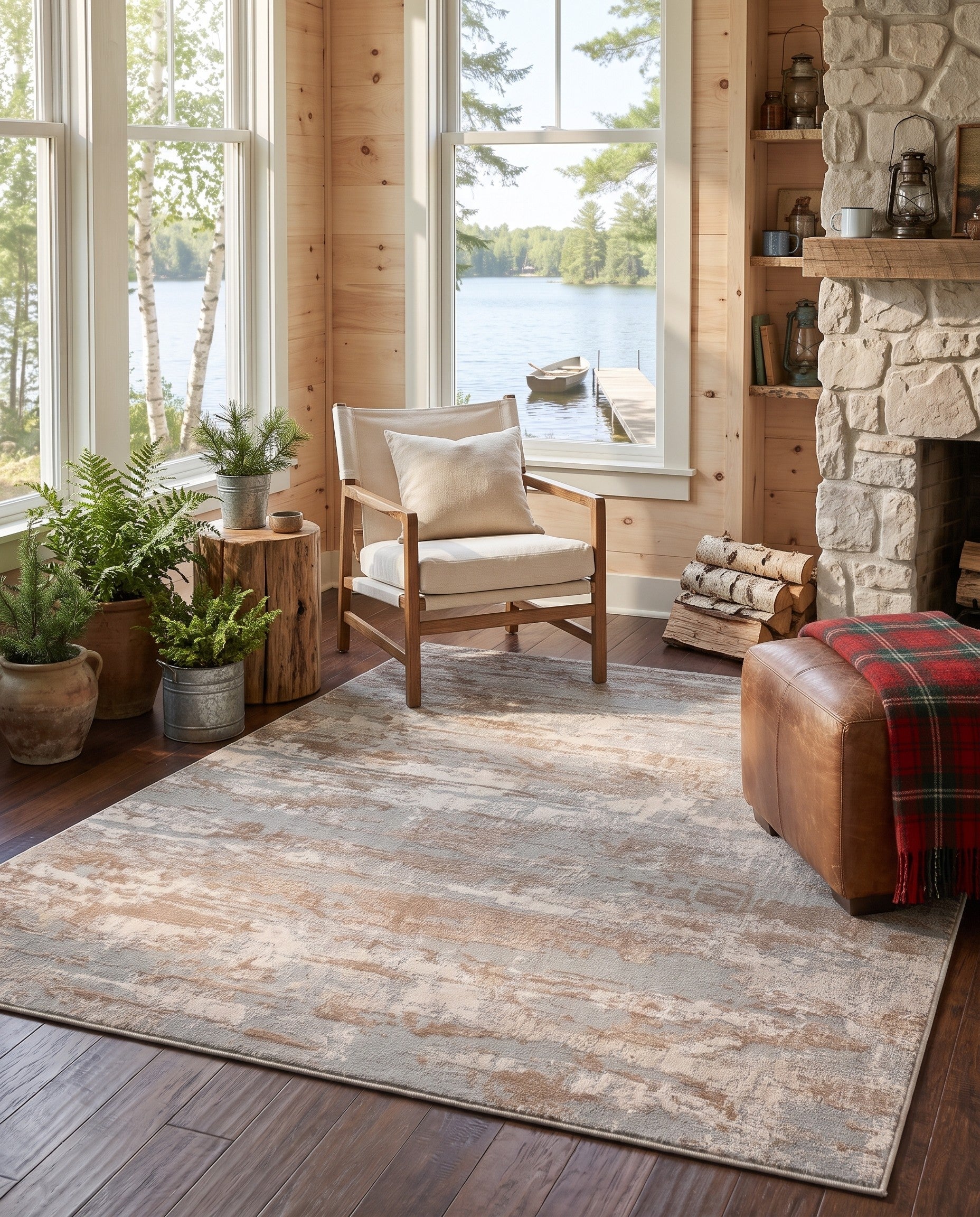 Beige Caspian Rug