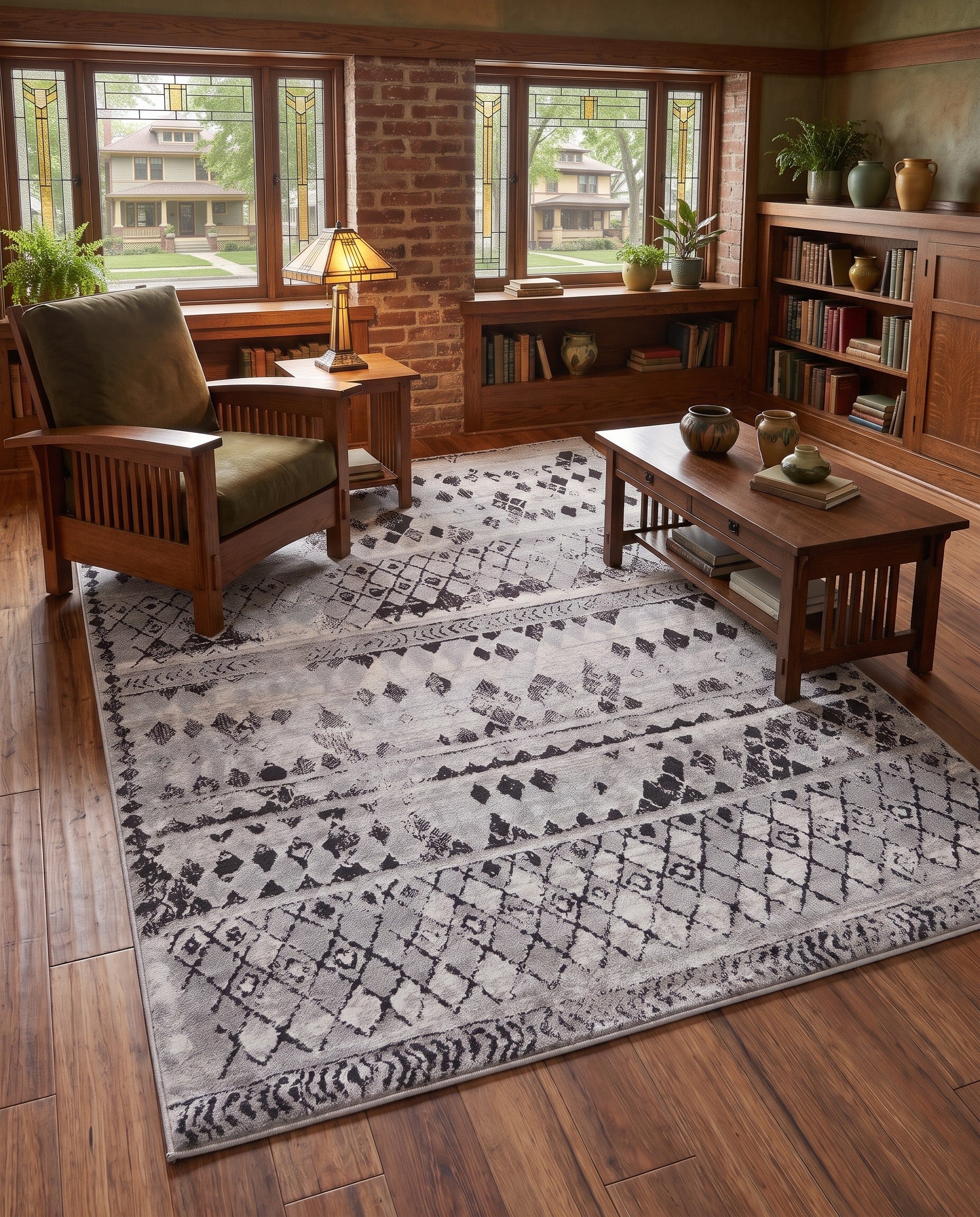 Gray Leipzig Rug