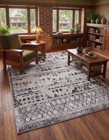 Gray Leipzig Rug