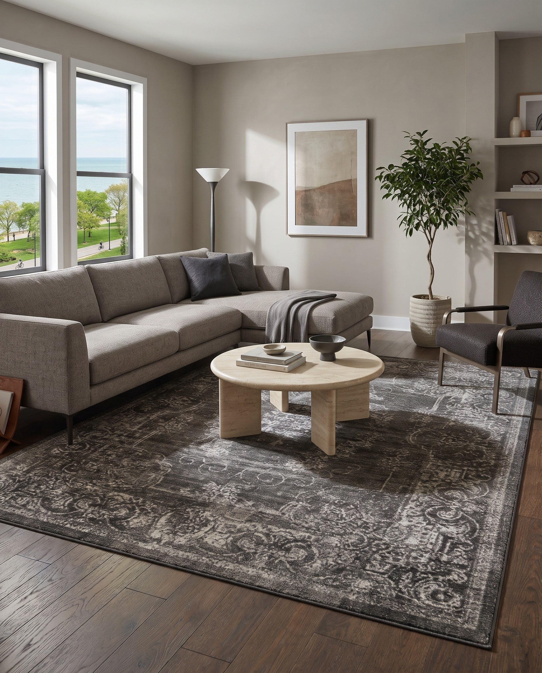 Charcoal Gray Aarhus Rug