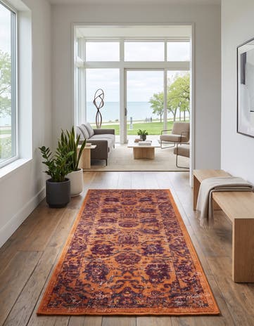 Orange Lucerne Runner Rug