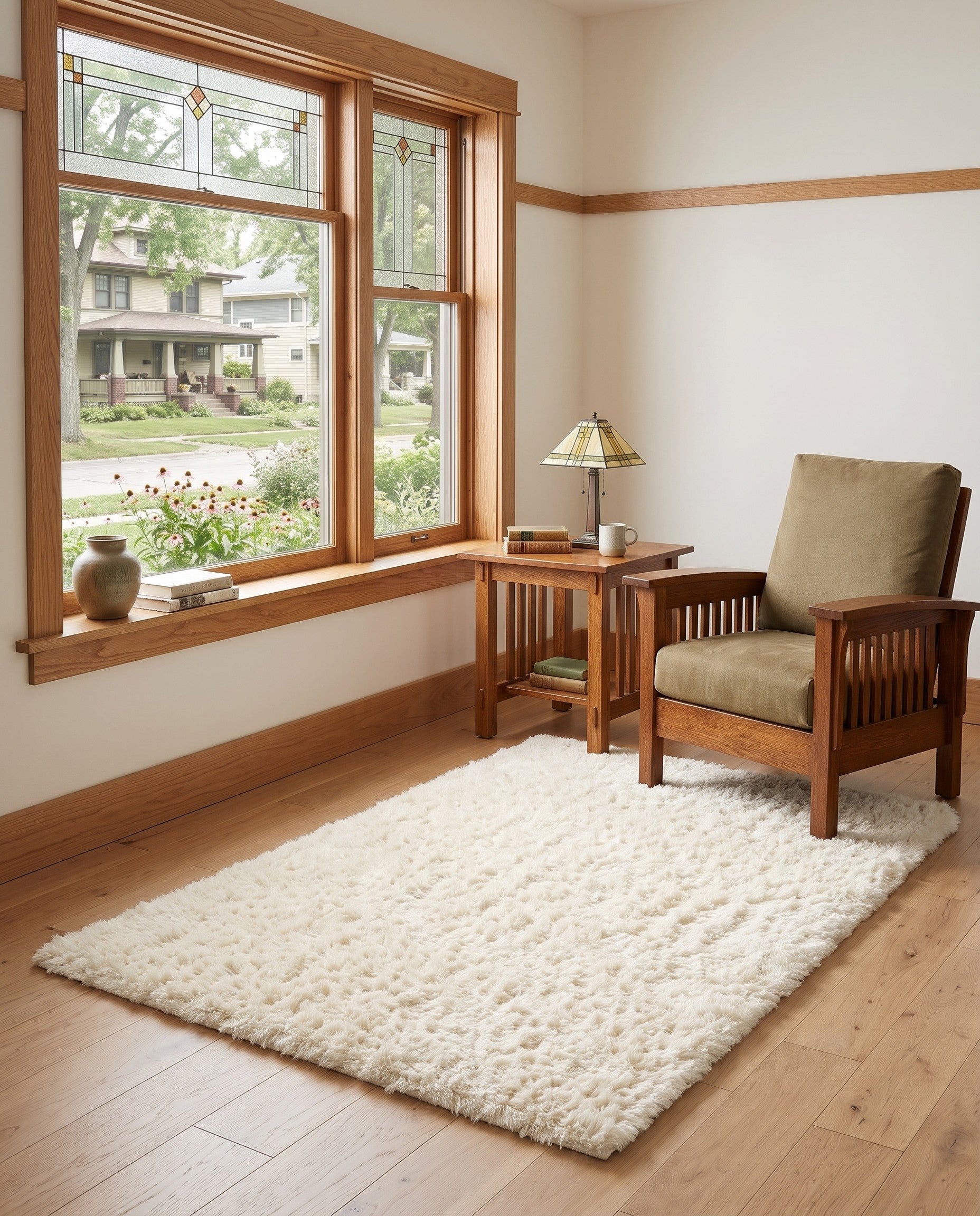 Pearl Infinity Shag Rug