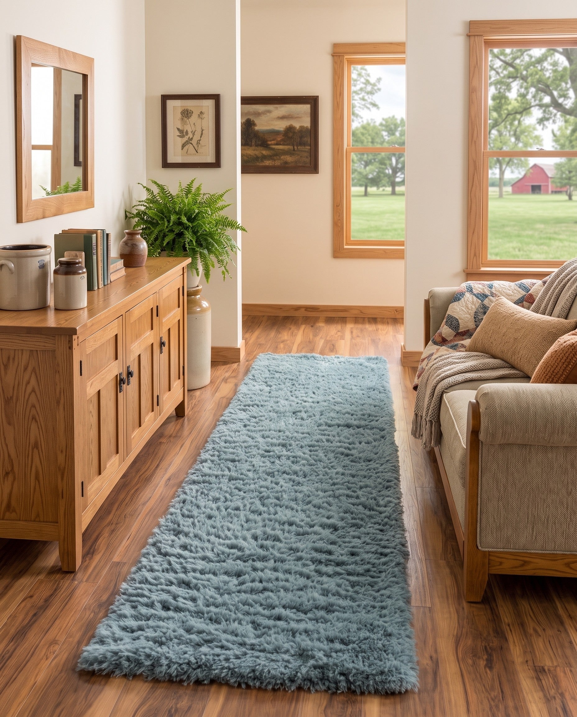 2' 7 x 10' Infinity Shag Runner Rug
