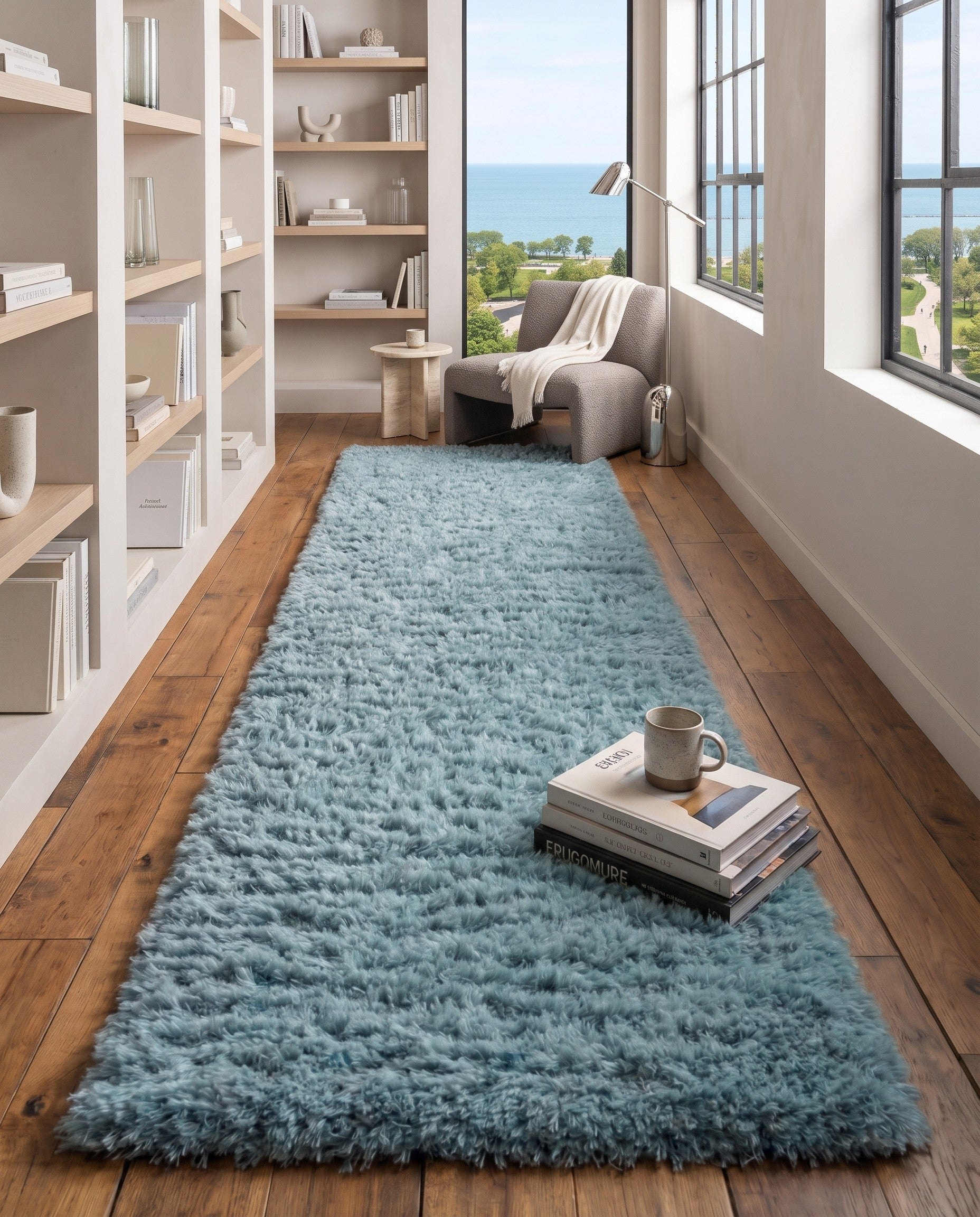 2' 7 x 10' Infinity Shag Runner Rug