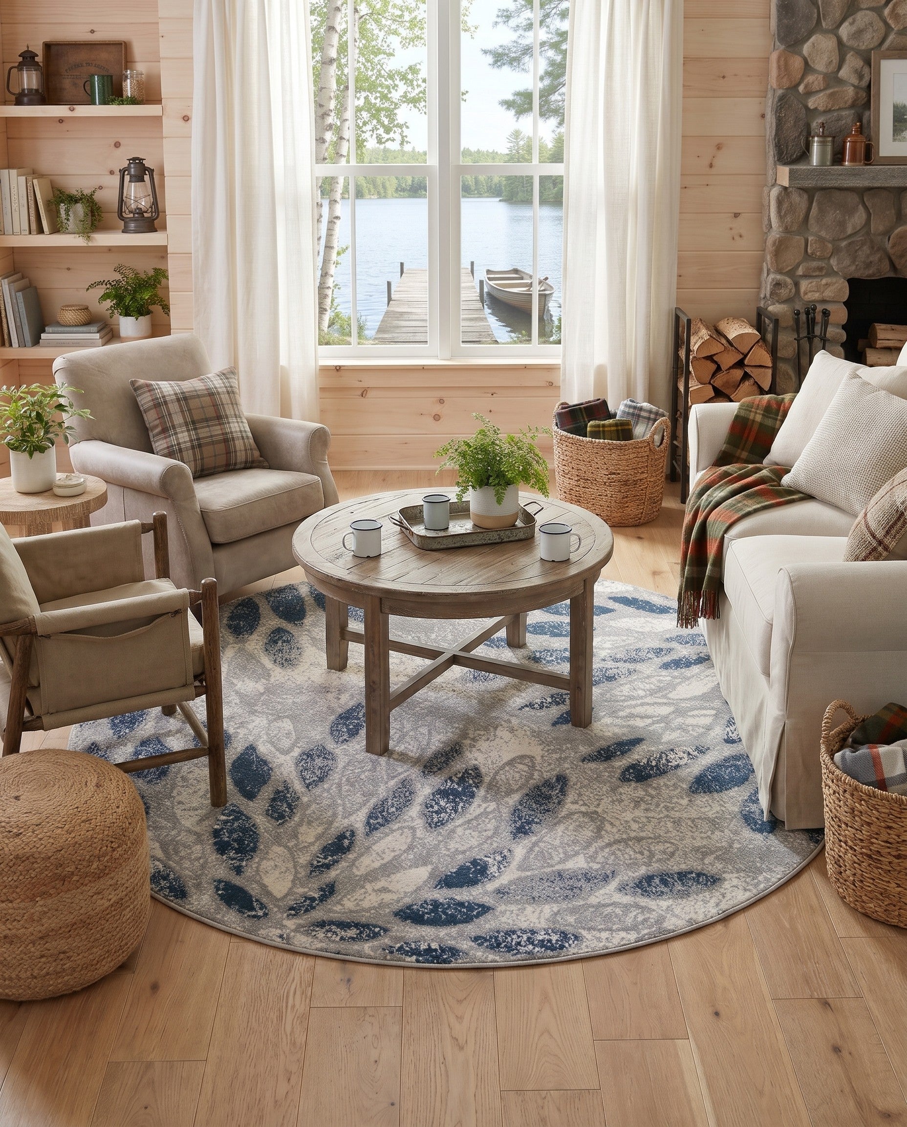 5' x 5' Charleston Round Rug