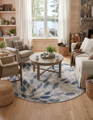 5' x 5' Charleston Round Rug