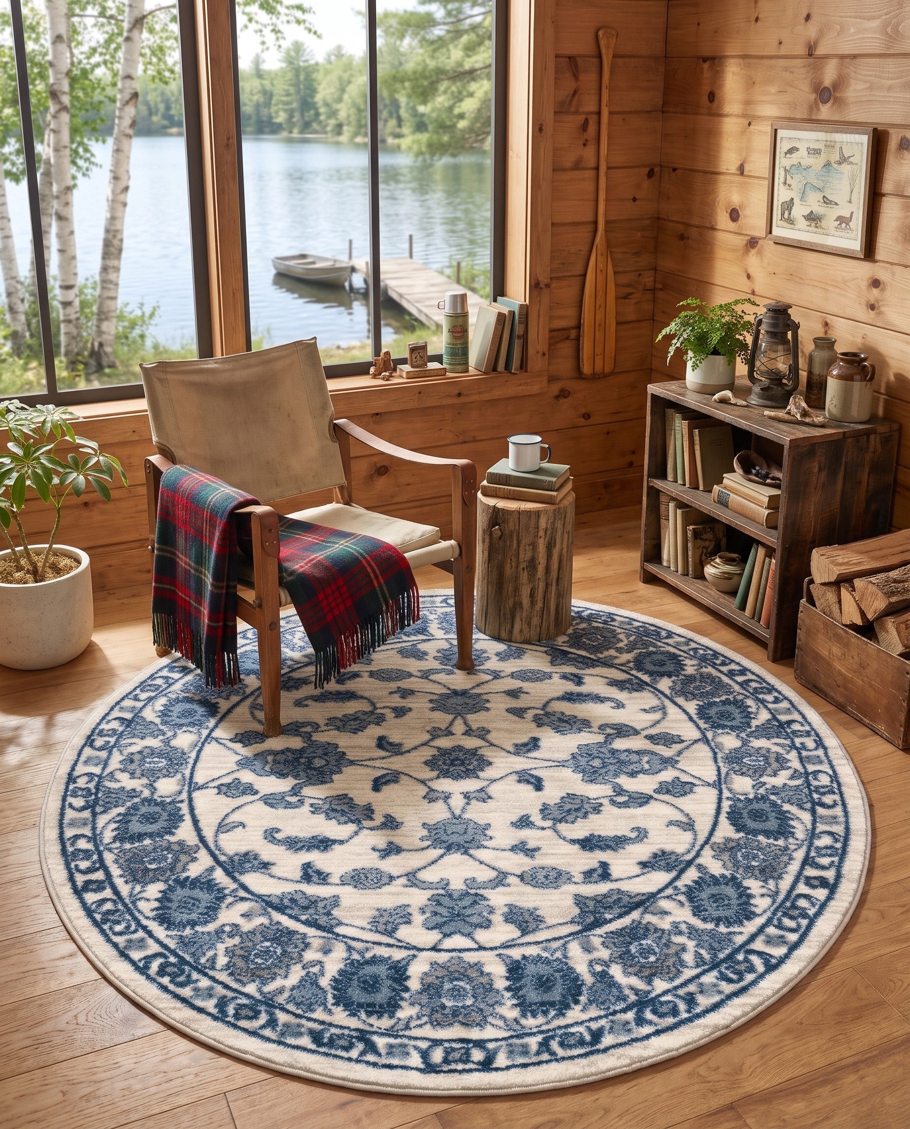 5' x 5' Boston Round Rug