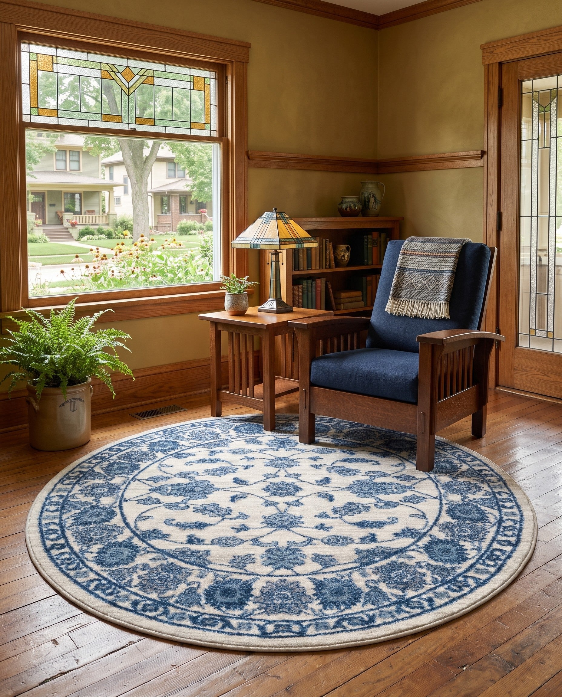 5' x 5' Boston Round Rug