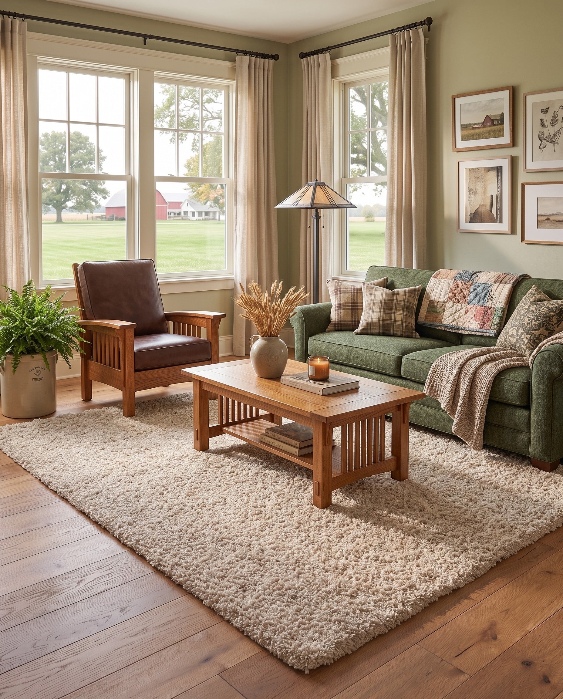 Oatmeal Beige Soft Solid Shag Rug