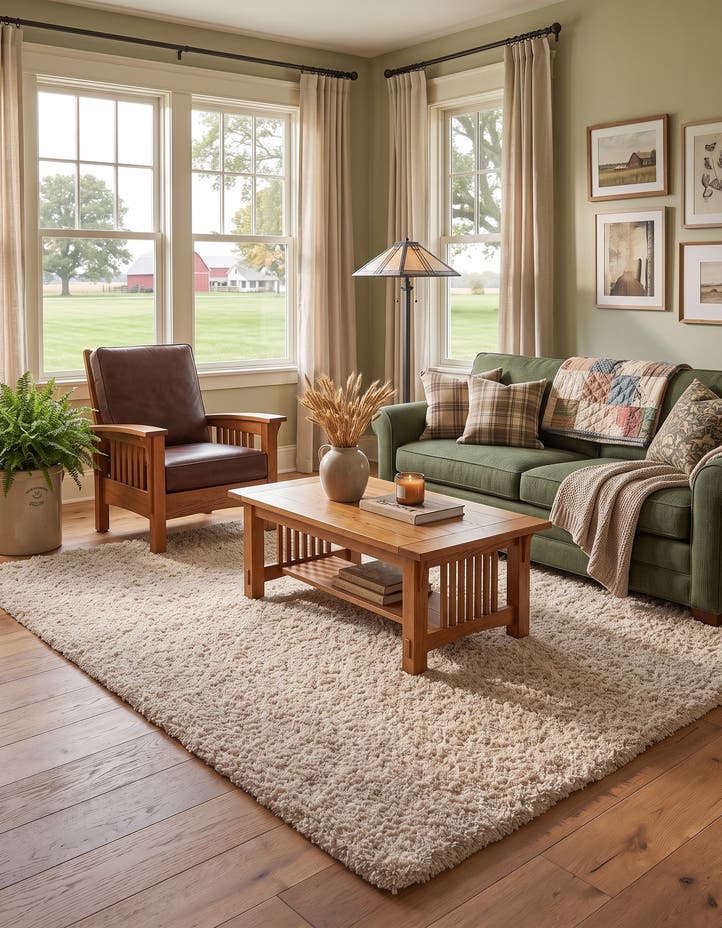 9' 10 x 13' Soft Solid Shag Rug