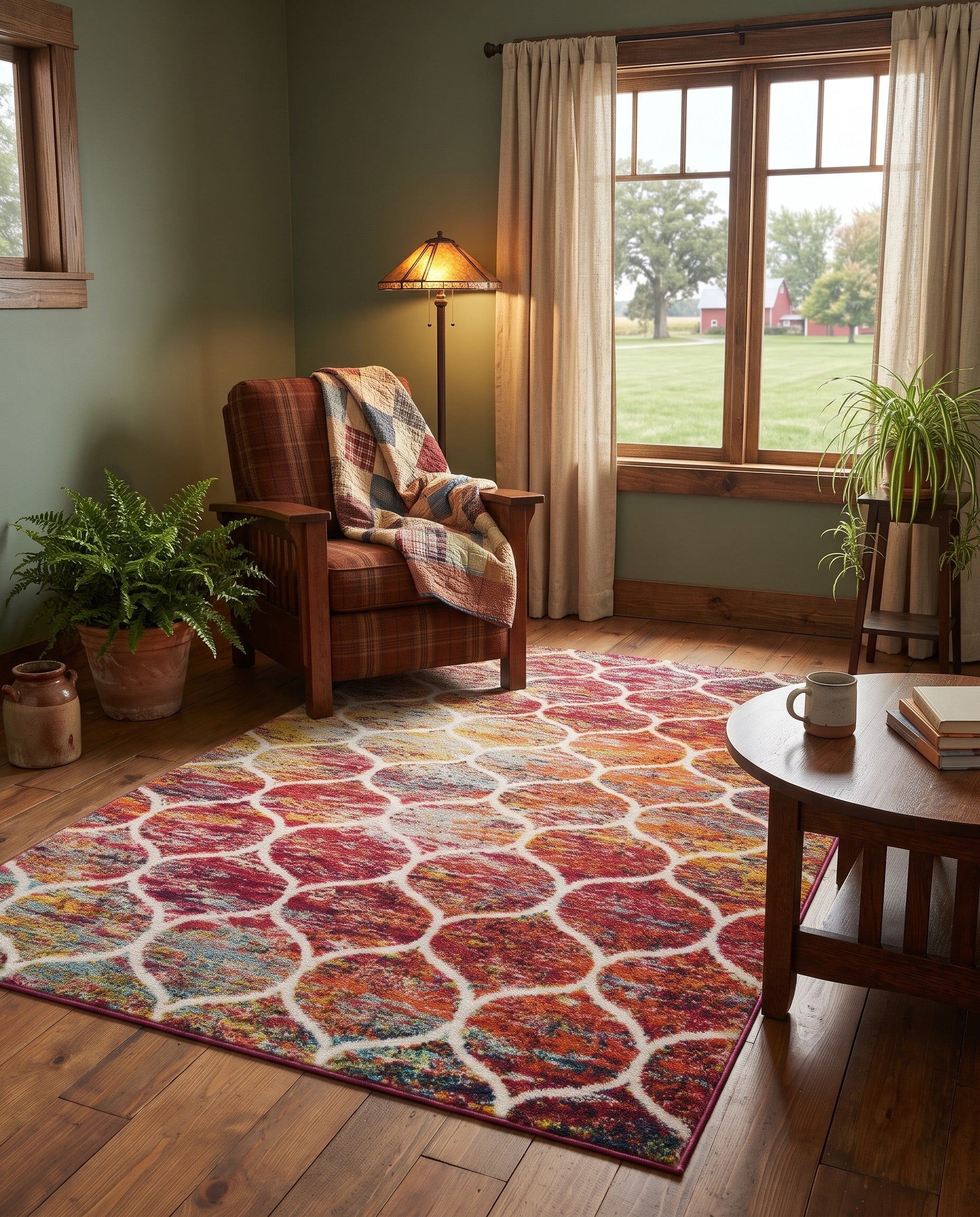 Lattice Frieze Rug