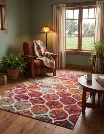 Lattice Frieze Rug