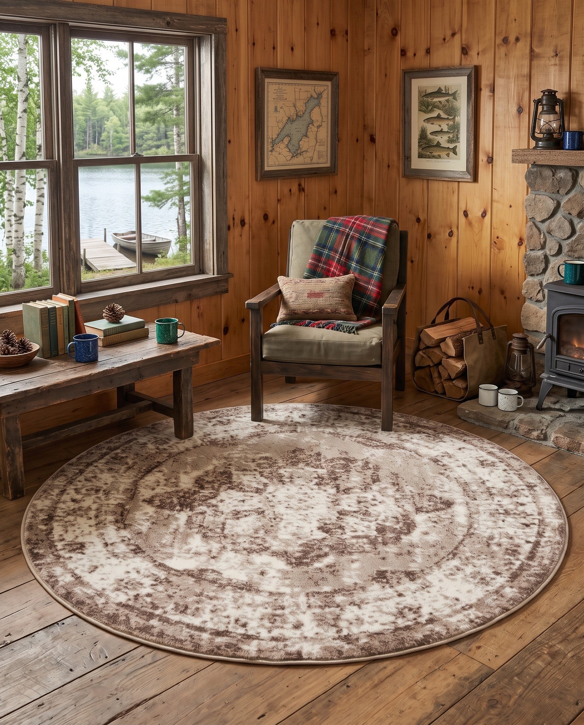 4' x 4' Monte Carlo Round Rug