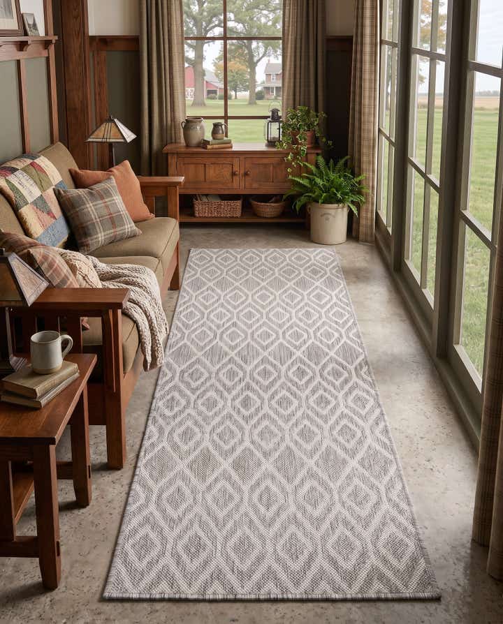 2' x 6' Easy-Clean Jill Zarin Turks and Caicos Indoor / Outdoor Runner Rug