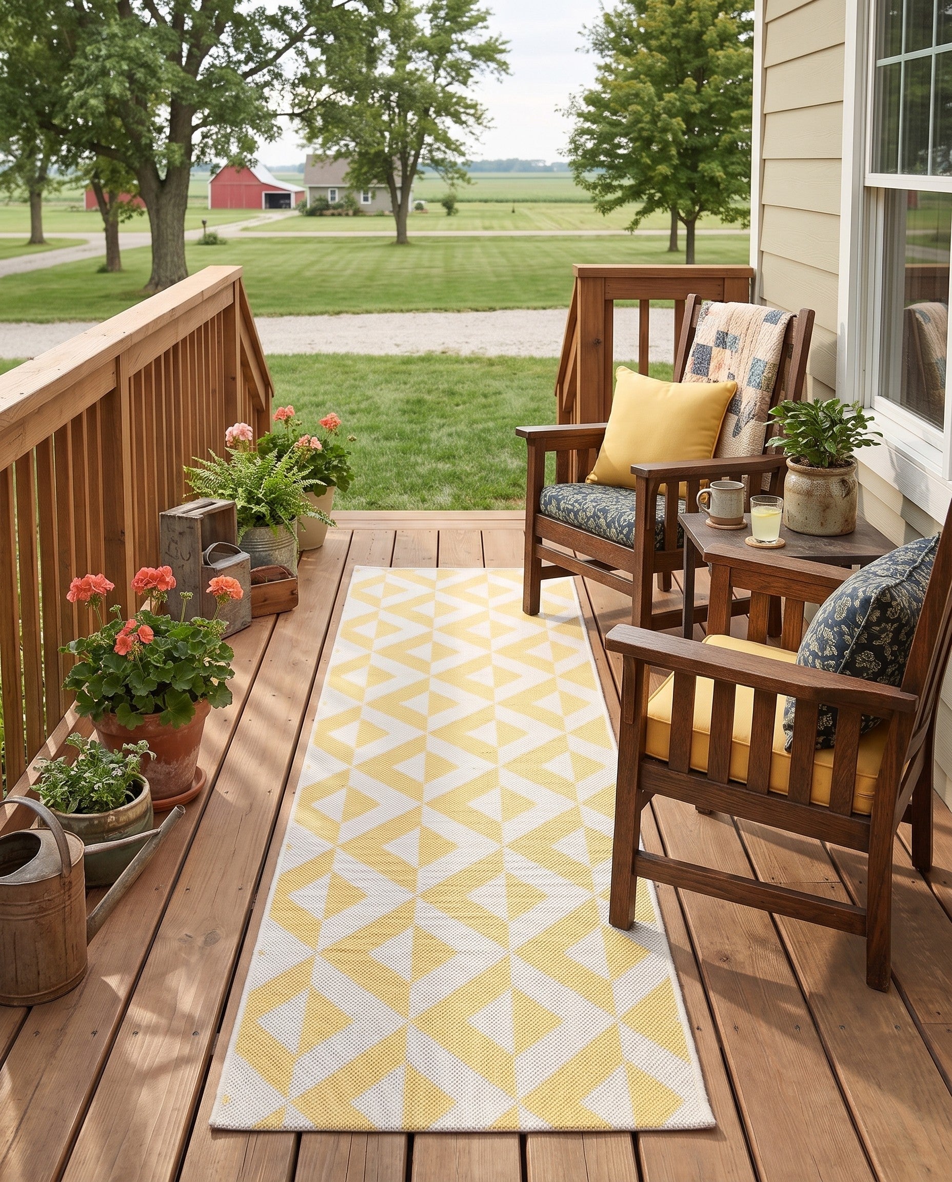 2' x 8' Easy-Clean Jill Zarin Napa Indoor / Outdoor Runner Rug