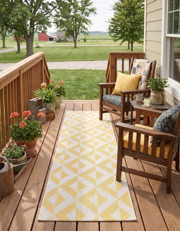 2' x 8' Easy-Clean Jill Zarin Napa Indoor / Outdoor Runner Rug