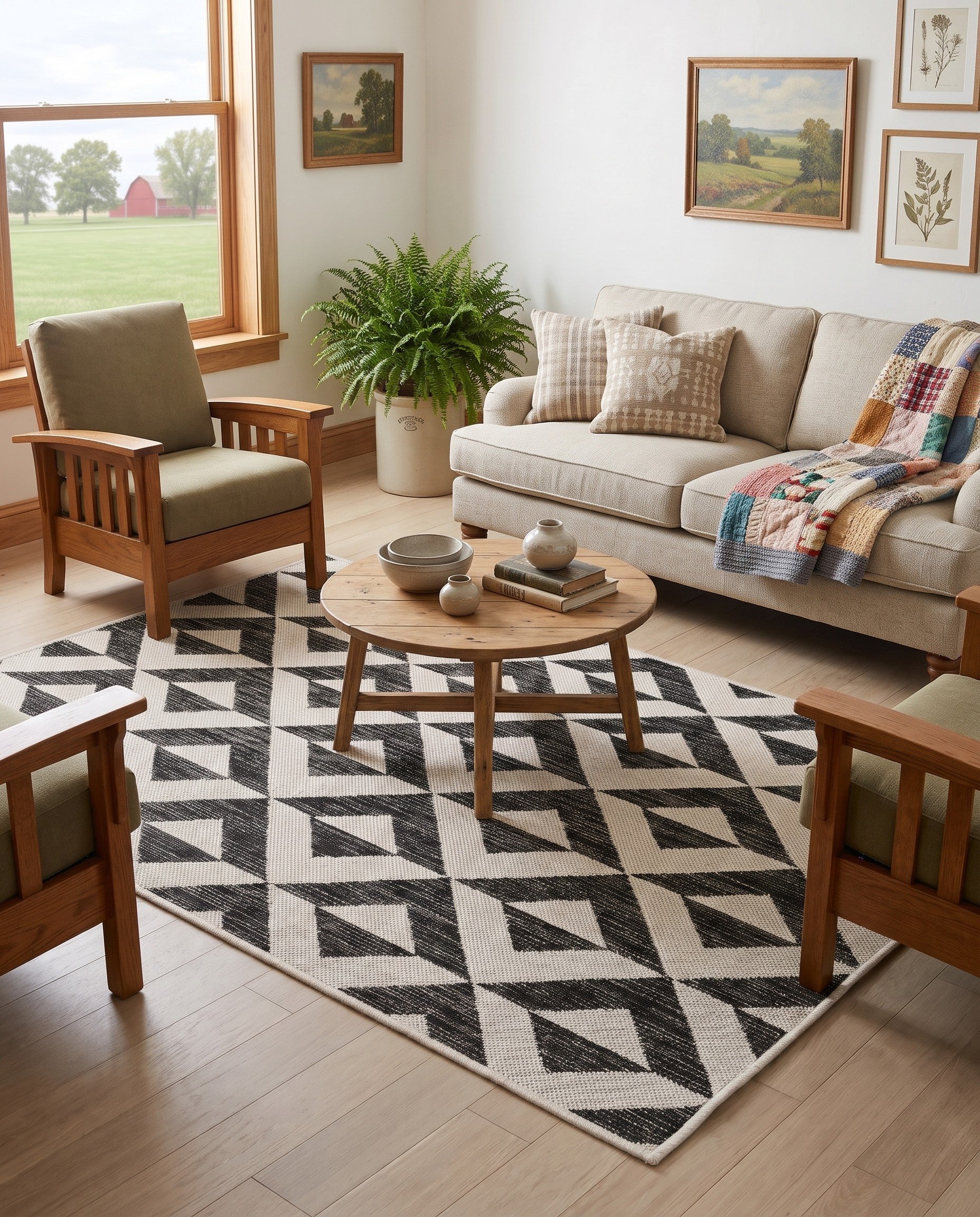Charcoal Gray Easy-Clean Jill Zarin Napa Indoor / Outdoor Rug