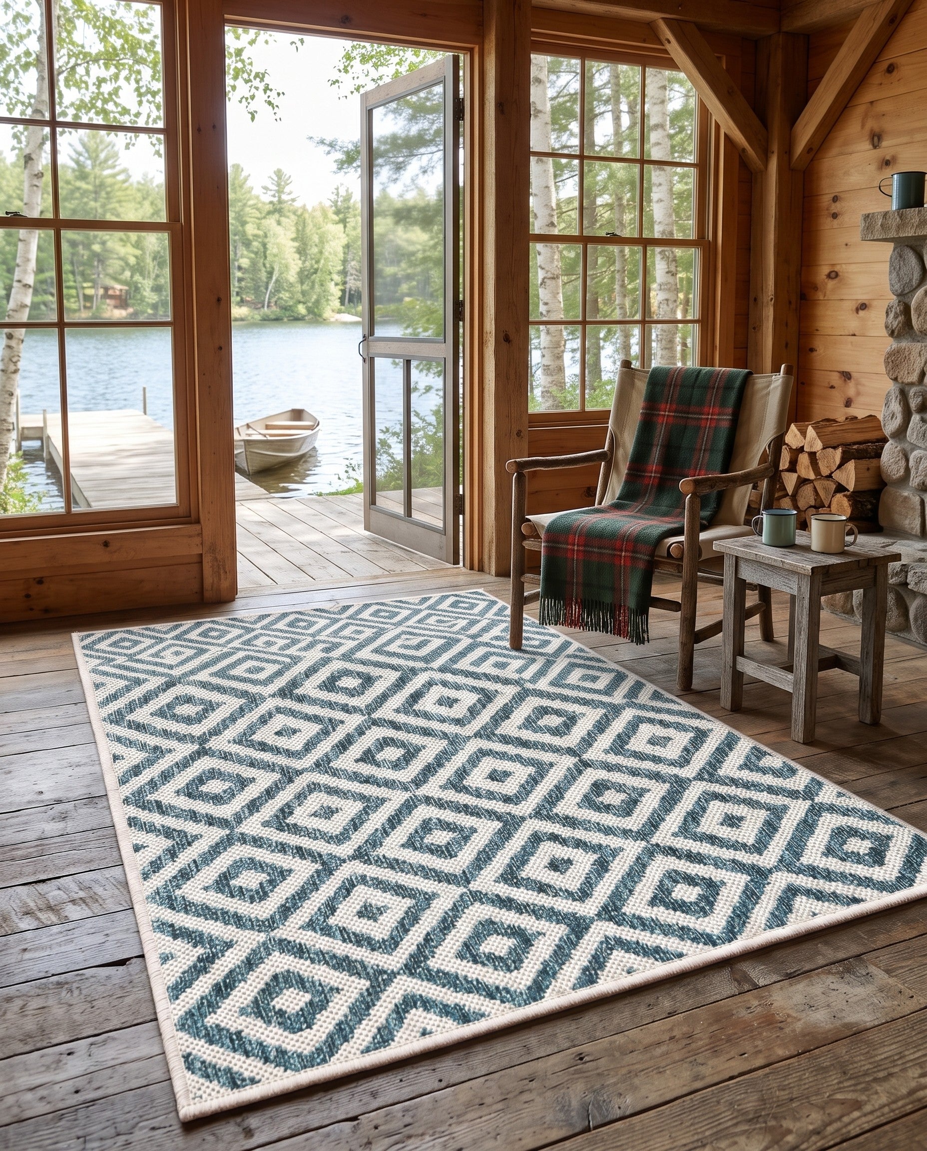 3' x 5' 3 Easy-Clean Jill Zarin Costa Rica Indoor / Outdoor Rug