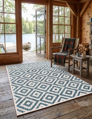 3' x 5' 3 Easy-Clean Jill Zarin Costa Rica Indoor / Outdoor Rug