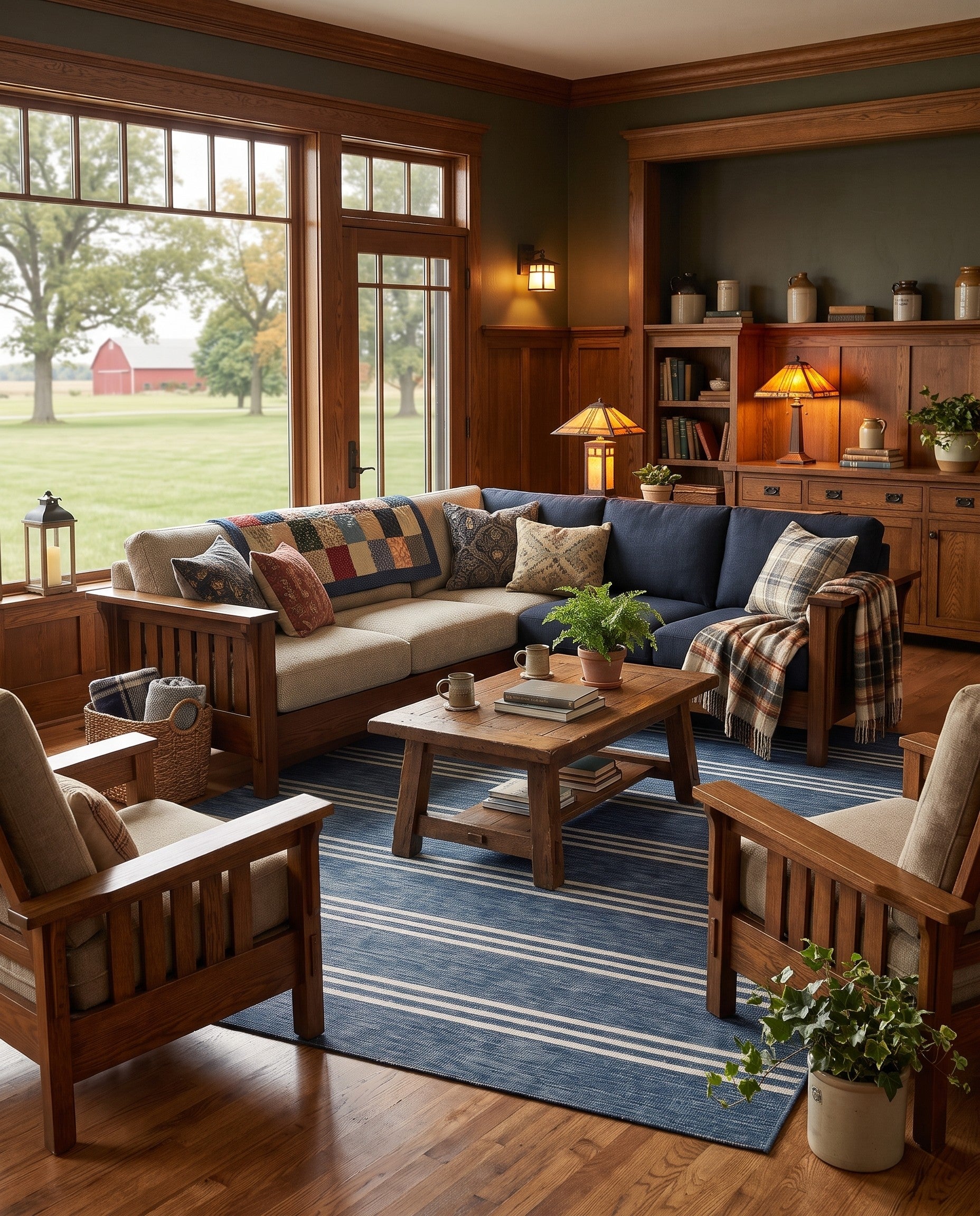 Blue Easy-Clean Jill Zarin Anguilla Indoor / Outdoor Rug