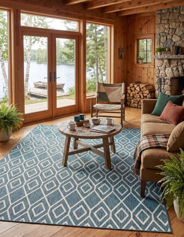 7' x 10' Easy-Clean Jill Zarin Turks and Caicos Indoor / Outdoor Rug